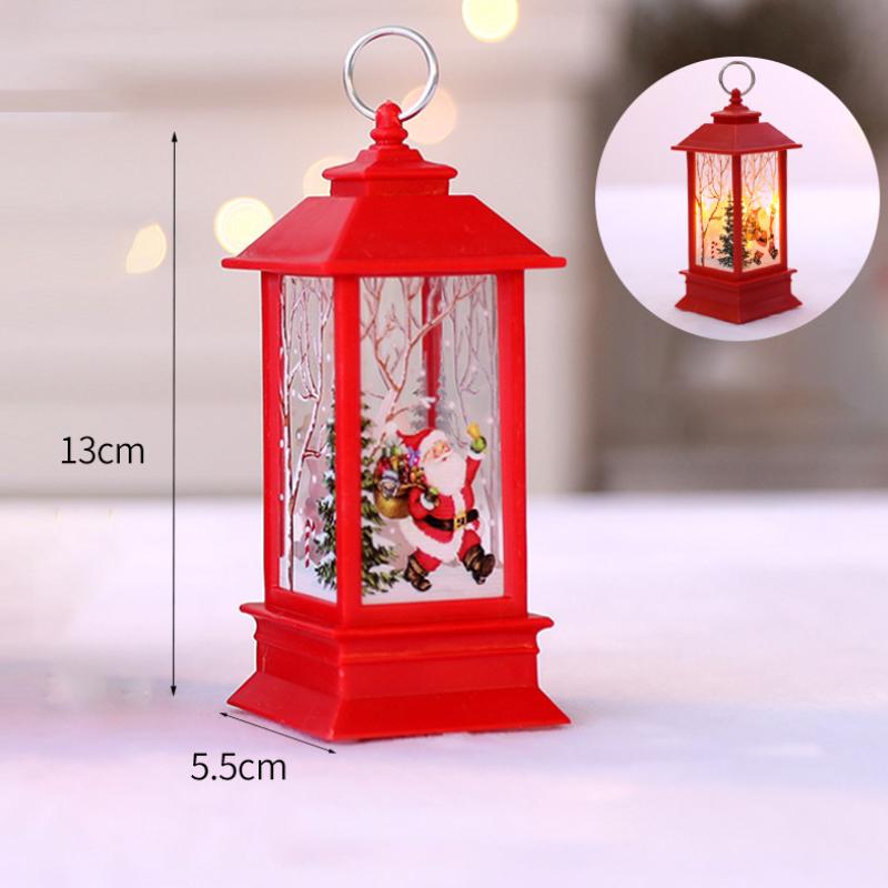 Set of three LED glitter candles: Santa, snowman, elk. Ideal Christmas festive lights