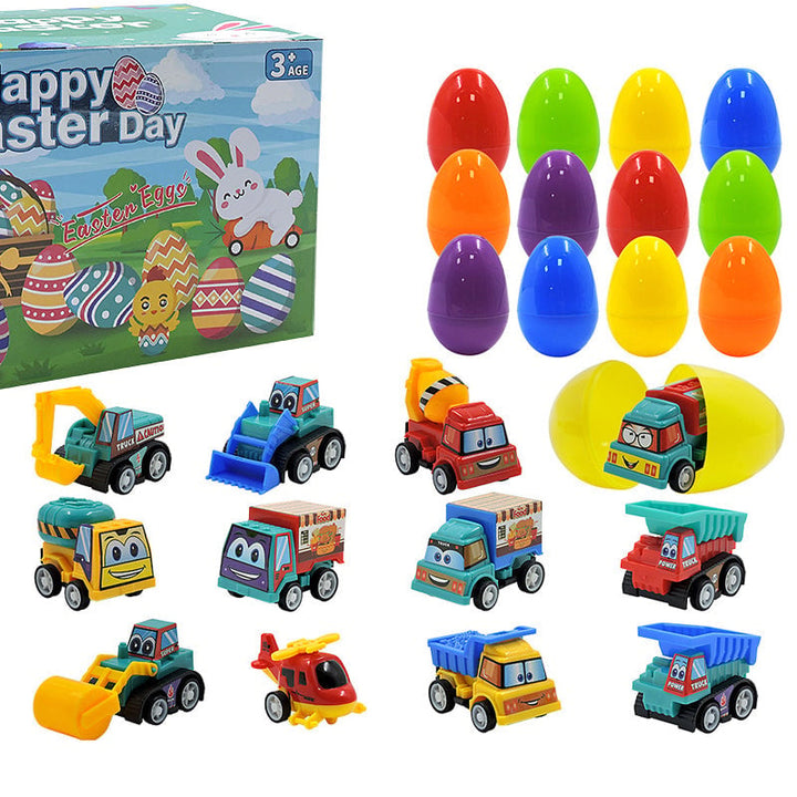 Bulk pack of assorted prefilled Easter eggs, perfect for large egg hunts & parties