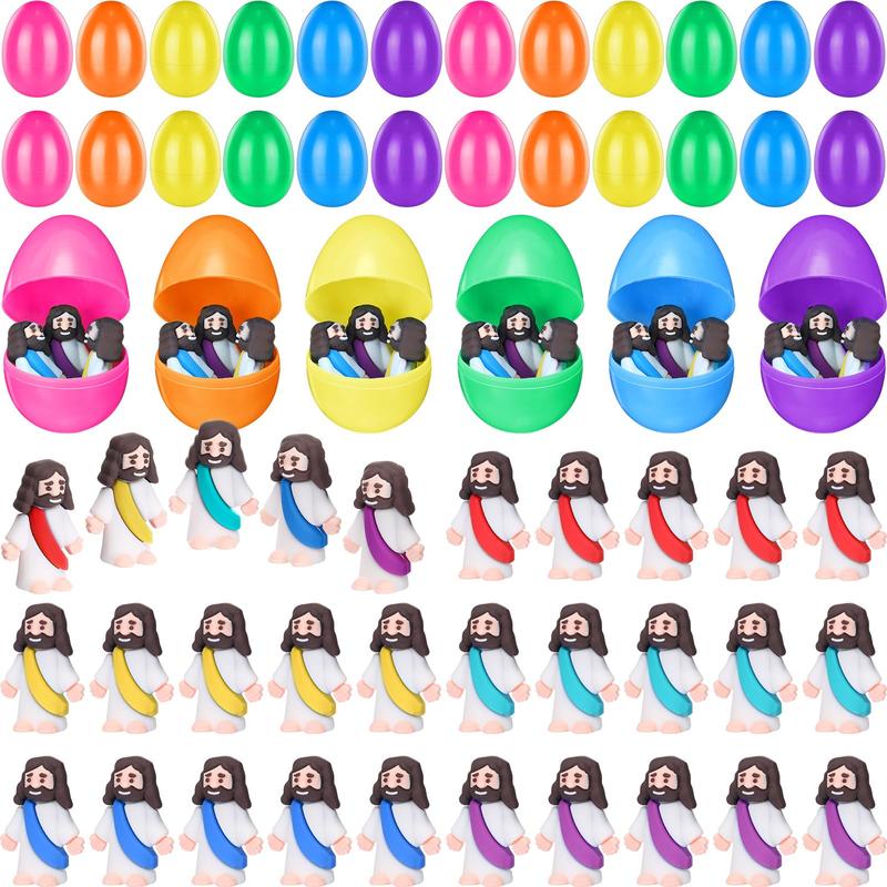 An array of prefilled Easter eggs, making excellent children's gifts & basket stuffers