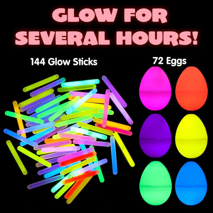 Durable prefilled Easter eggs, designed for endless fun during an egg hunt with toys & stickers