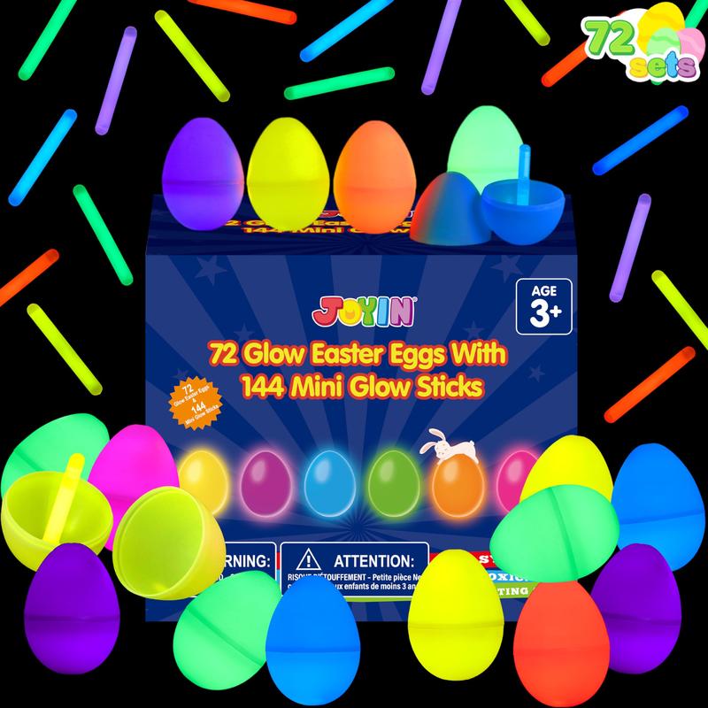 Assorted pastels prefilled Easter eggs with educational toys & themed stickers for kids