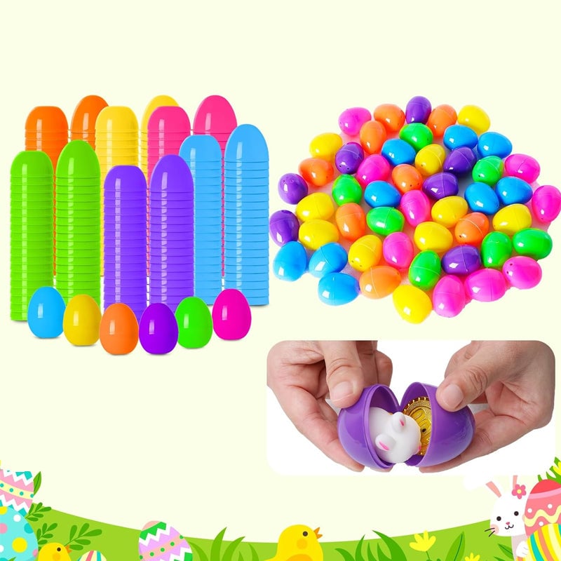 Fun prefilled Easter eggs with surprise toys & stickers for kids' party favors