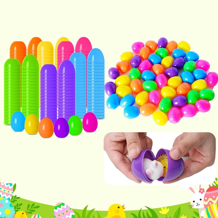 Fun prefilled Easter eggs with surprise toys & stickers for kids' party favors