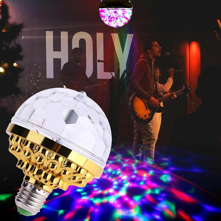 RGB LED Rotating Party Bulb, a dynamic disco light for home celebrations & events