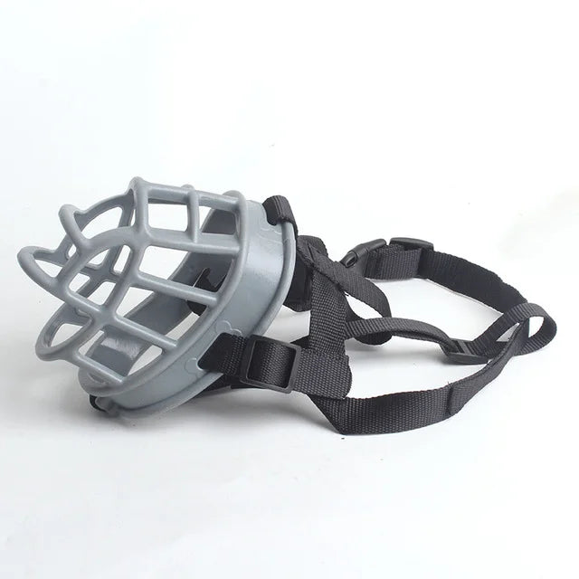 Comfort-fit silicone dog muzzle, ideal pet gear for daily walks, training, and preventing unwanted biting behavior.