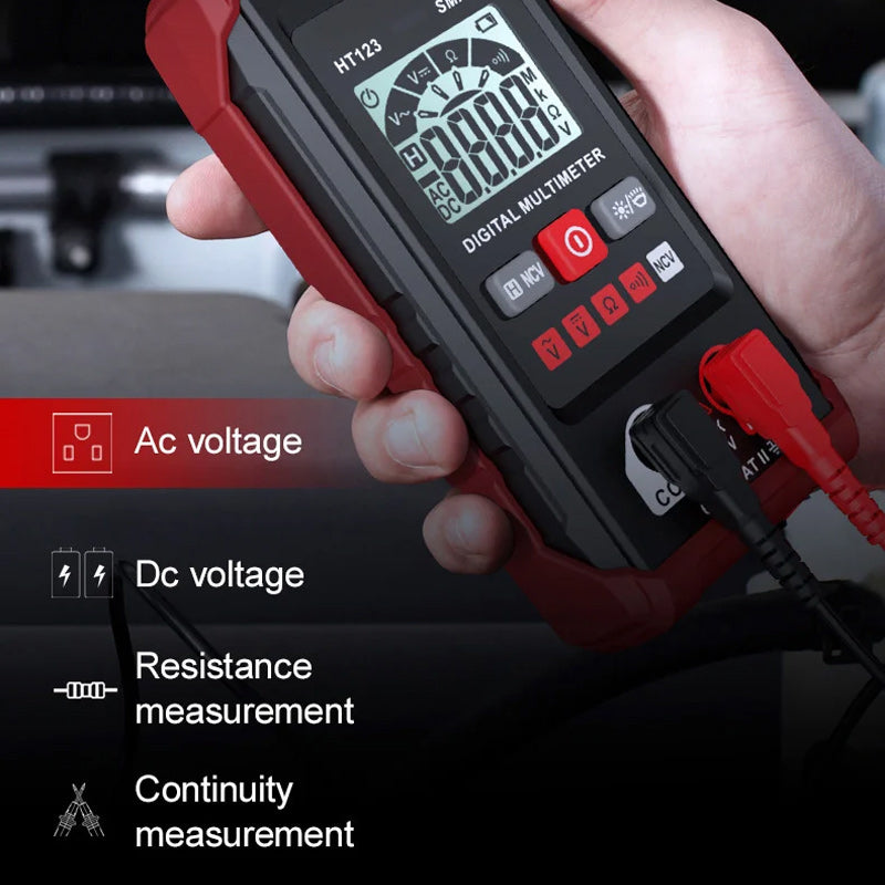 Digital multimeter with various electrical test modes, a comprehensive electronics tool