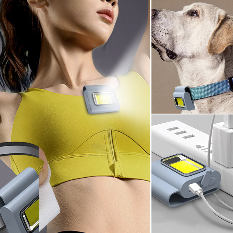 Back view of the magnetic COB work light, revealing the strong magnet and multi-functional clip