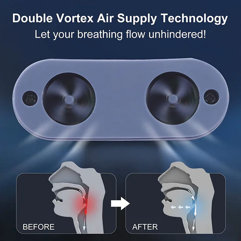 Promote wellness with this portable maskless nasal CPAP device for sleep apnea & snoring. Convenient health aid.