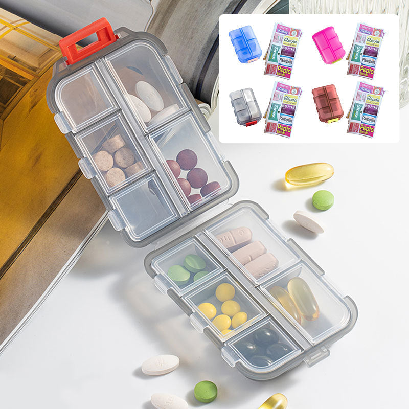 Travel-friendly pill organizer, waterproof design with 161 labels for all your supplements.