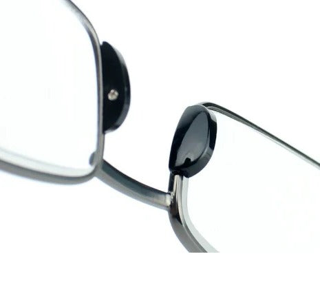 Lightweight folding reading glasses for men & women, shown in folded compact state, perfect for pockets & purses.