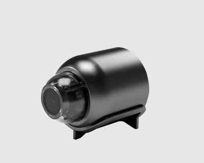 Discreet mini wireless surveillance camera, 1080P HD with night vision & two-way audio for smart home security.
