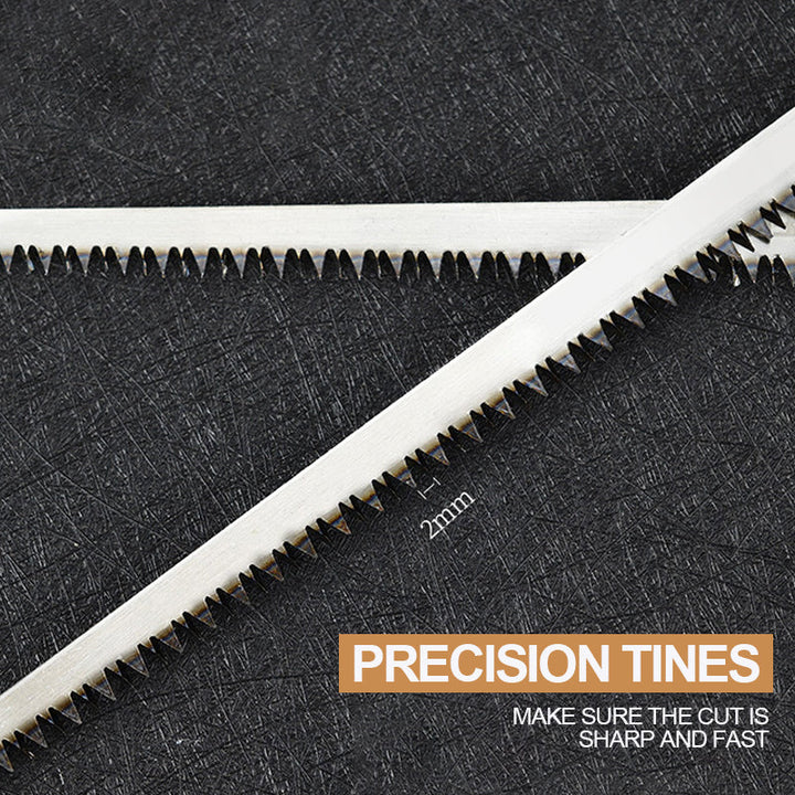 Ergonomic handle of the woodworking saw, providing comfortable grip for precise cutting