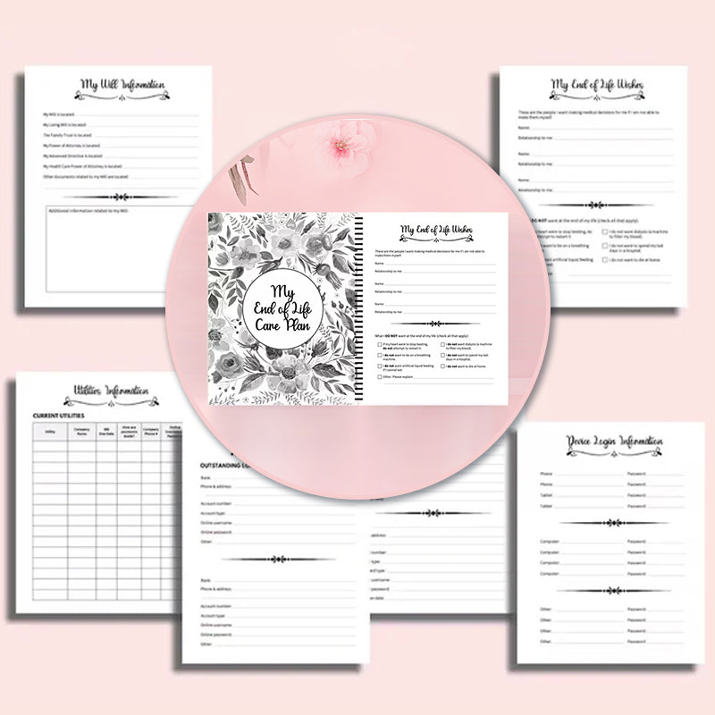 Professional shot of the End-of-Life Planner as a valuable document organizer for family.
