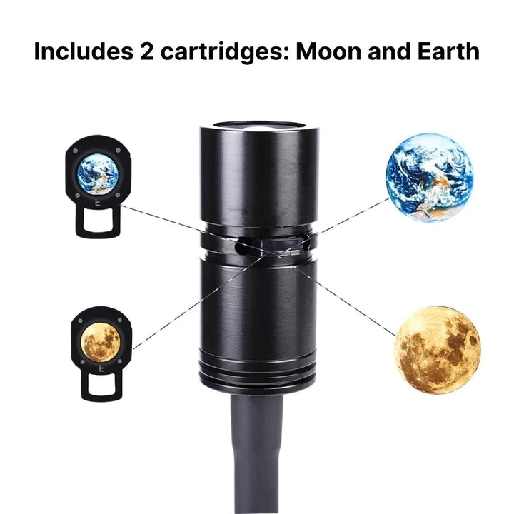 Kids room night light, a projector lamp that transforms ceilings into a captivating cosmic space decor scene.