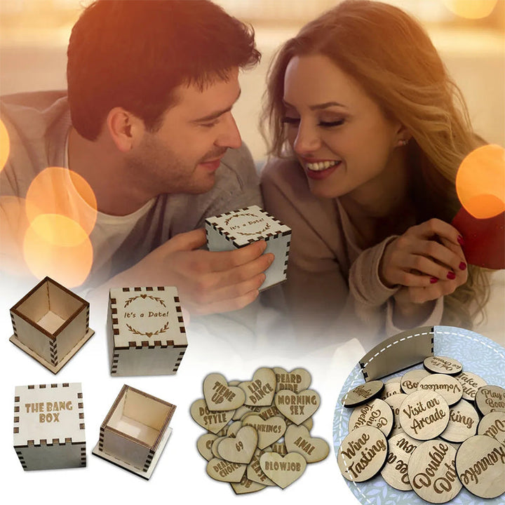Couples Fun Date Night Activity Tokens box set, a romantic gift for anniversaries or Valentine's Day