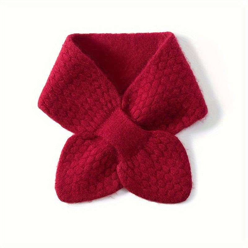 Soft women's neck gaiter, a cozy knitted scarf for ultimate winter warmth and style.