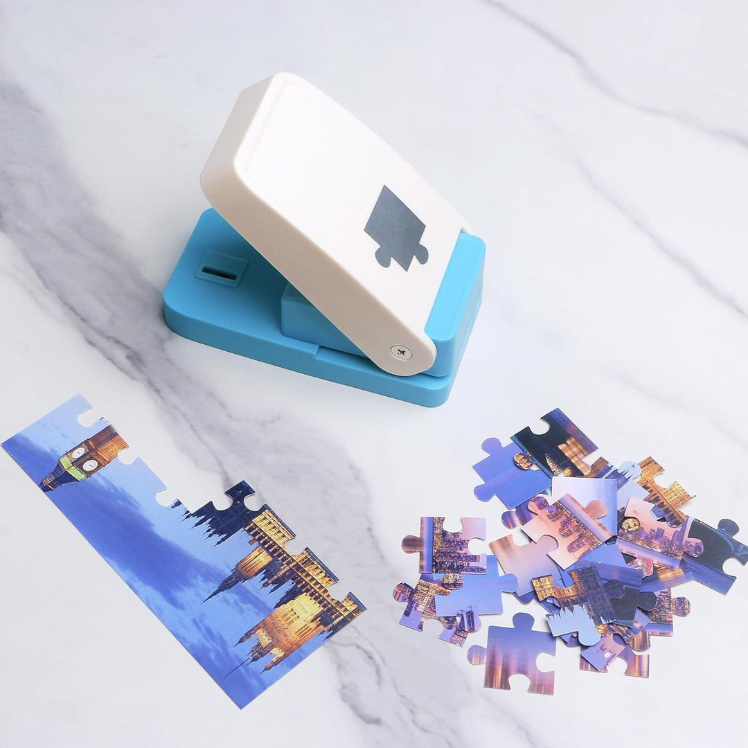 Crafting Jigsaw Puzzle Punch Tool for DIY paper crafts, perfect for creative projects & puzzle making