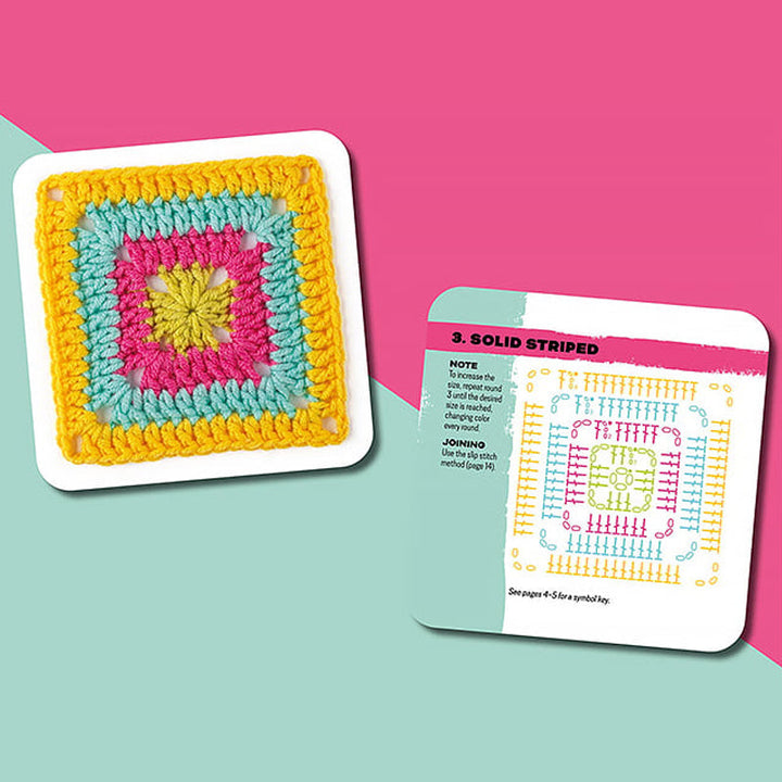 Gift-ready crochet blocking board & knitting hook card set, perfect for any crafting enthusiast