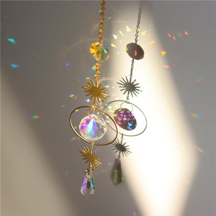 Handcrafted crystal suncatcher, a beautiful prism to adorn any window or room