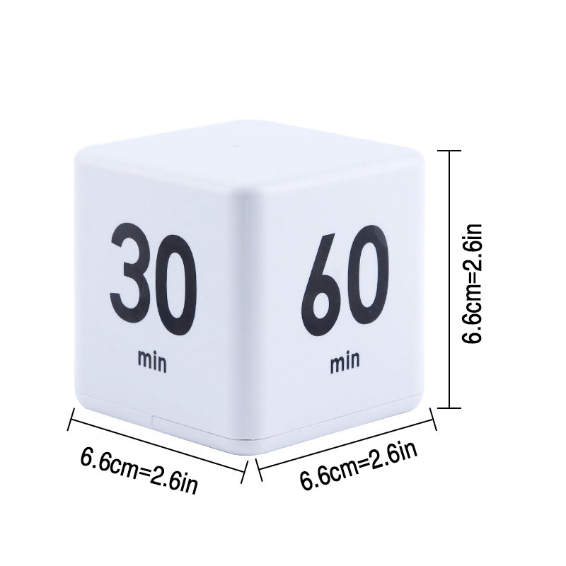Focus tool: Cube timer counting down, enhancing productivity & time awareness