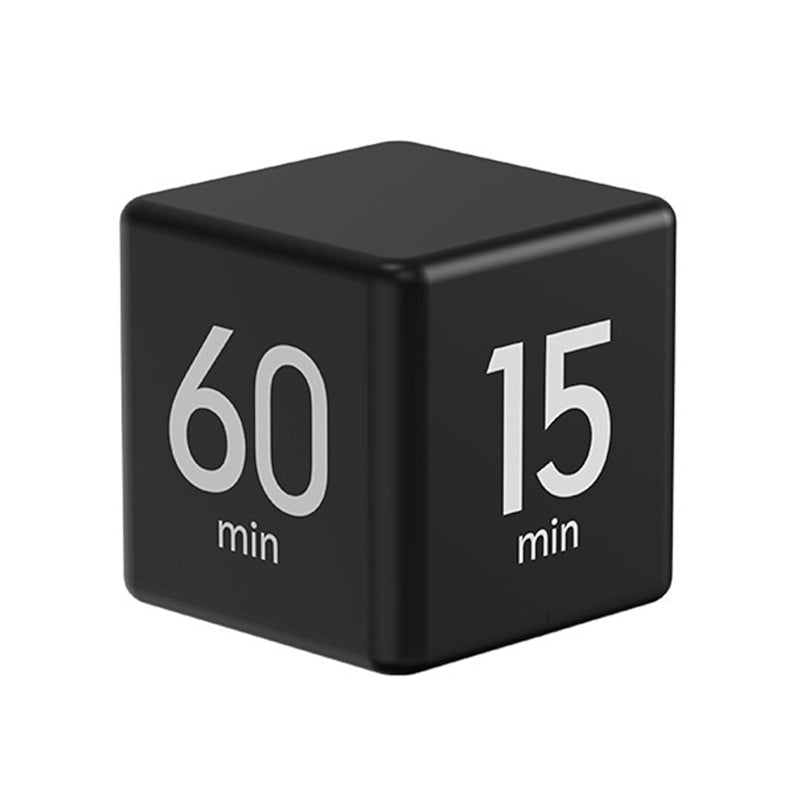 Portable cube timer for kids and adults, aiding in study, work, and daily tasks