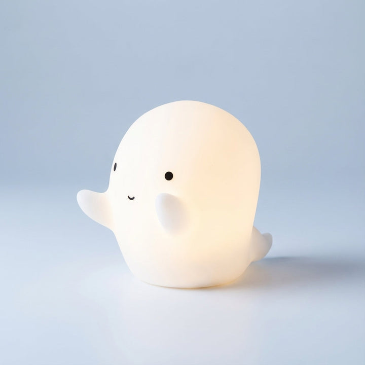 Safe LED animal night light for children's bedroom, soft dinosaur glow, cozy nursery lamp, kids' gift.