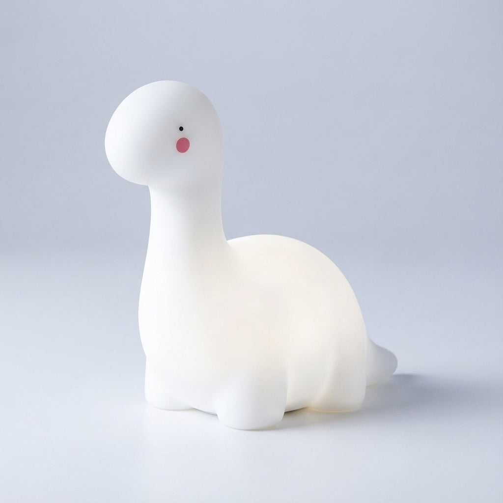 Adorable Dreamasaur LED night lamp for kids' bedroom. Cute animal shape with a gentle, comforting glow.