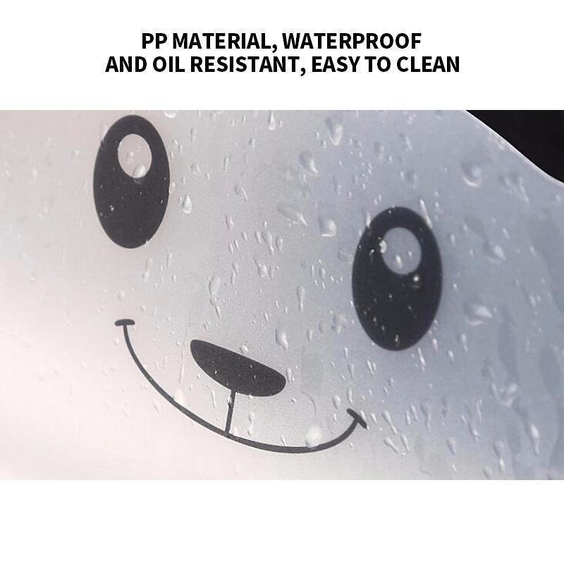 Black & white panda splash guard for sink, practical and decorative kitchen houseware item