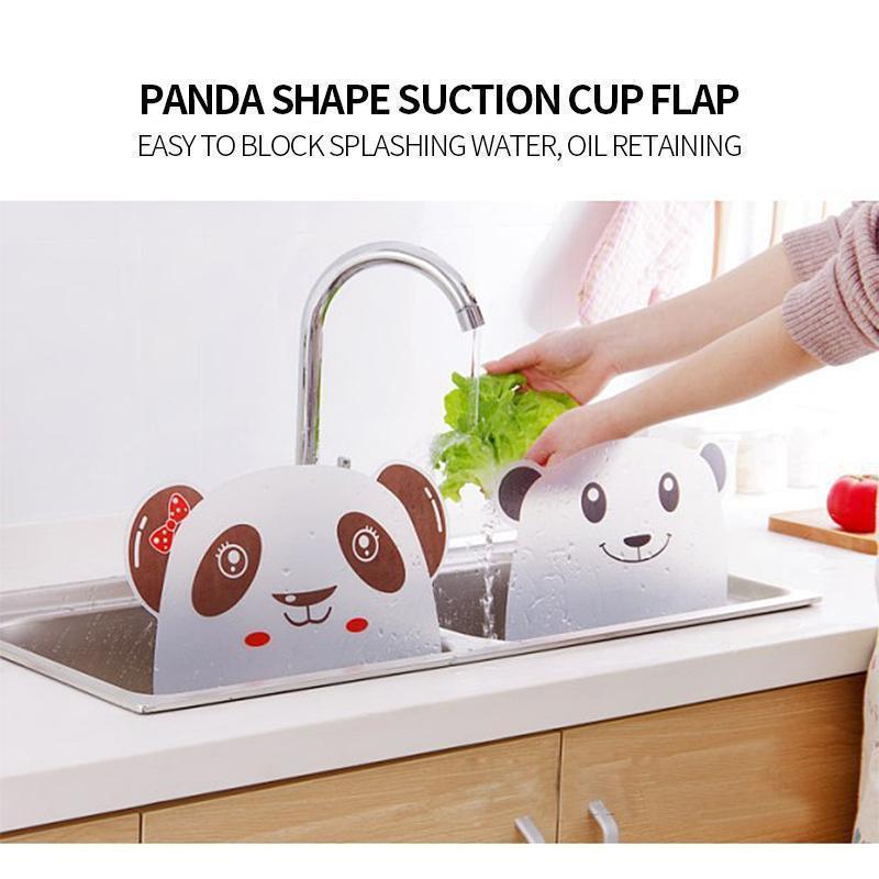 Panda bear design kitchen splash guard, durable and effective, a cute sink accessory