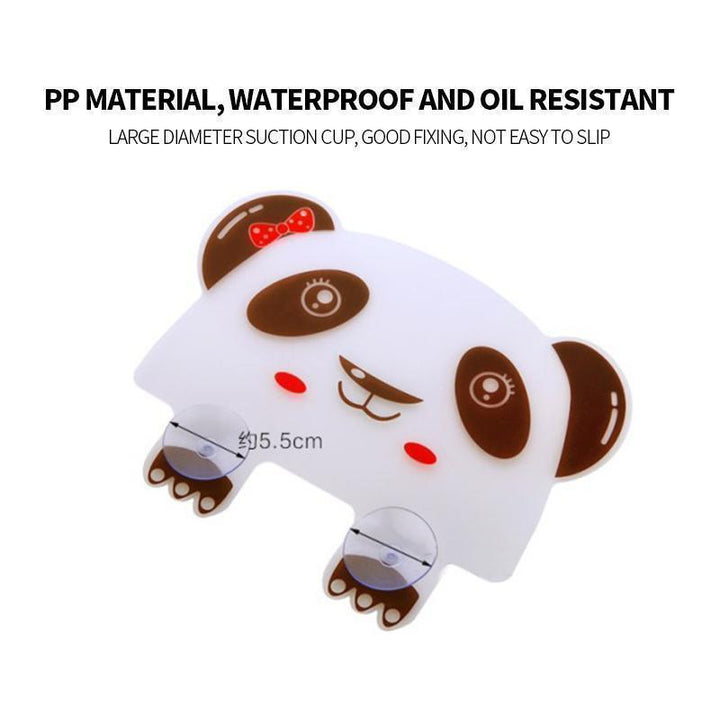 Novelty panda splash guard, a quirky and functional kitchen houseware item for dishwashing