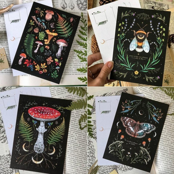 Dark Forest Lunar Calendar with a 'gift' tag, emphasizing its suitability as a present for nature lovers