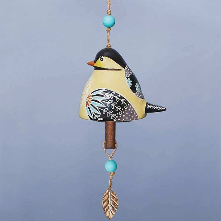 Bird ornament bell, spiritual gift, detailed resin art decor