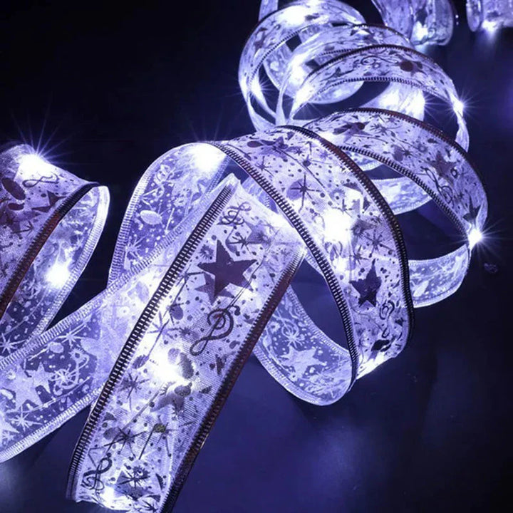 Soft glow of LED ribbon fairy lights, adding a magical touch to any space
