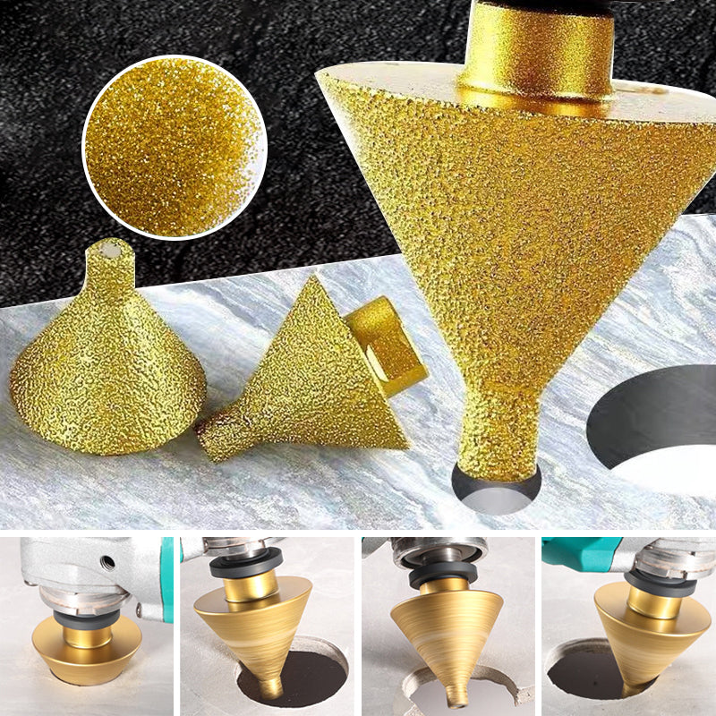 High-performance diamond beveling bit for professional power tools in metalwork