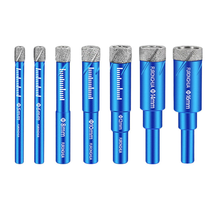 Durable diamond drill bit for hand tools, suitable for professional and DIY stone and tile work