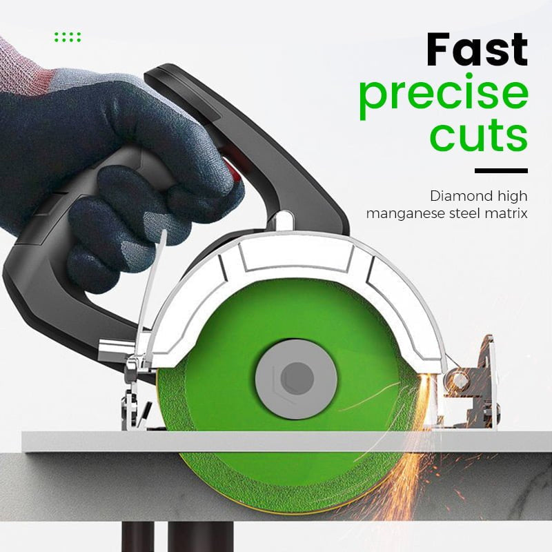 Precision diamond cutting disc for smooth, clean cuts on glass and ceramic tiles