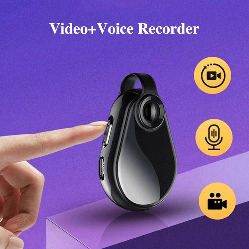 Unisex hidden surveillance camera necklace with integrated video and audio recording for discreet use.