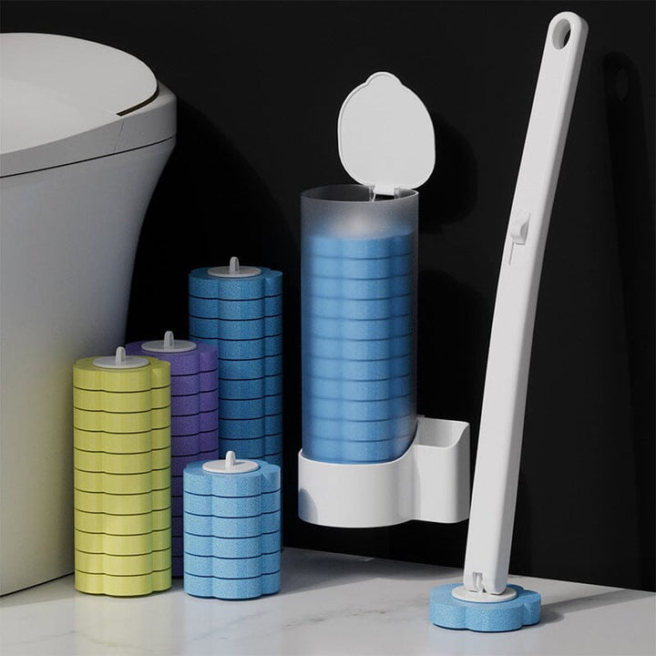 Household essential: disposable toilet brush, providing powerful cleaning without mess