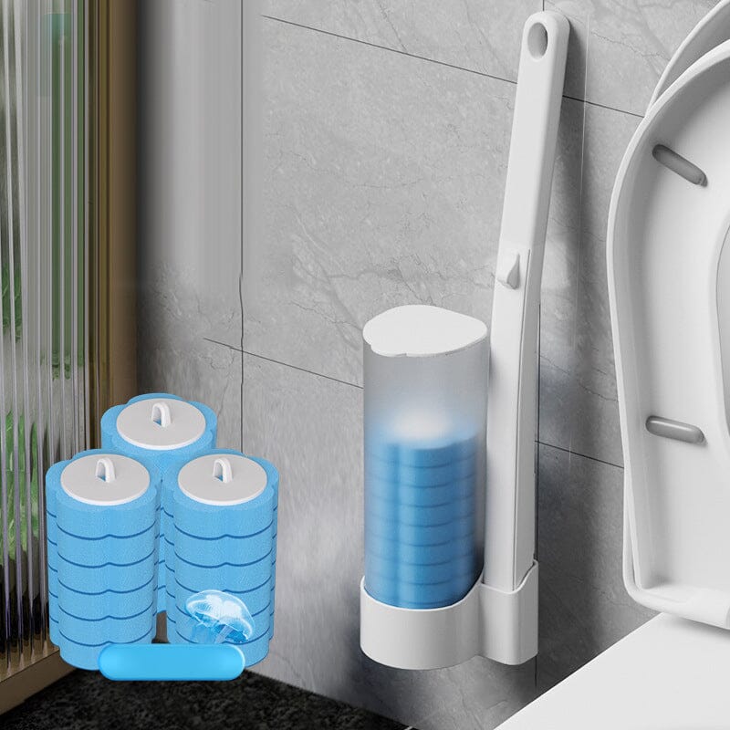 Disposable toilet cleaner with unique scrubbing action for deep cleaning results