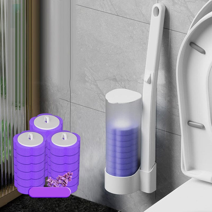 Premium disposable toilet wand with powerful cleaning action and refreshing scent