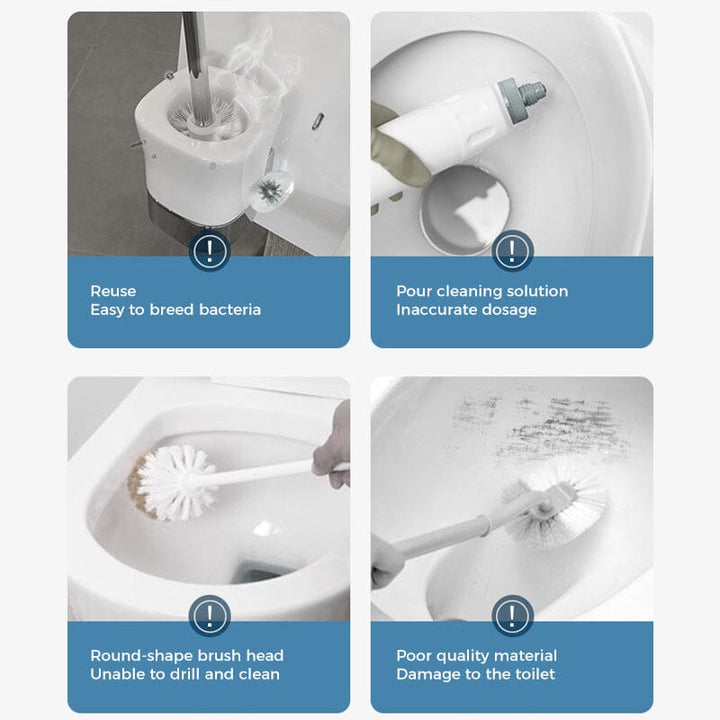 Deep cleaning disposable toilet system, ideal for efficient and sanitary bathroom maintenance