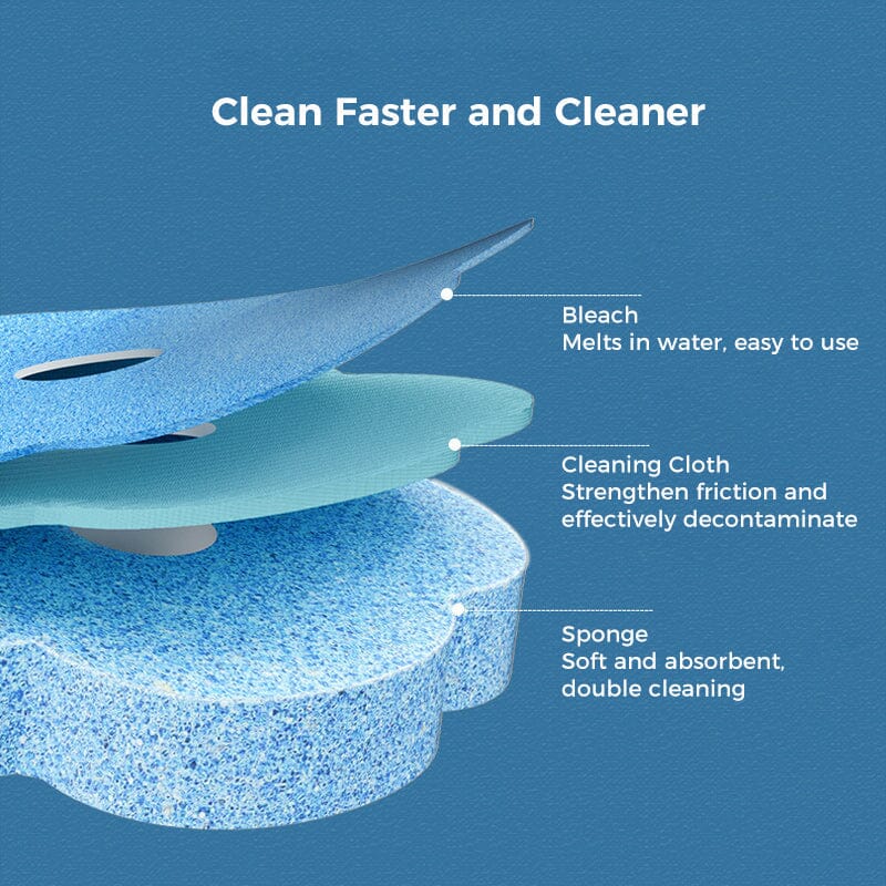Heavy-duty disposable toilet cleaning kit, tackles tough stains without germ transfer