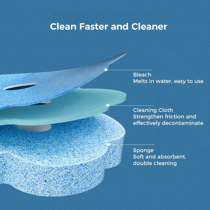 Heavy-duty disposable toilet cleaning kit, tackles tough stains without germ transfer