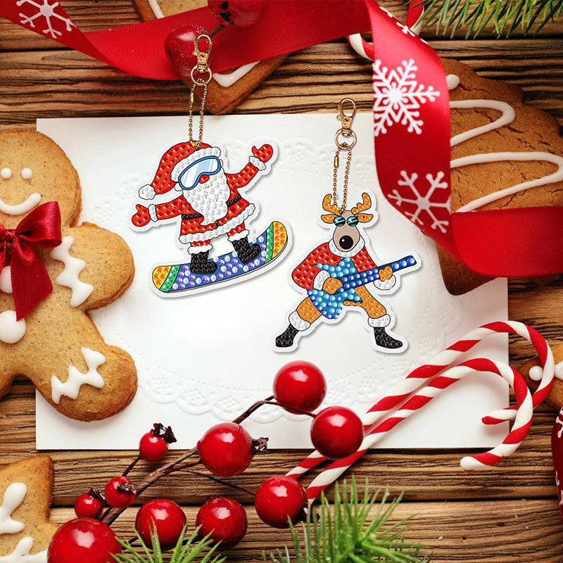 Unisex DIY diamond painting kit, Christmas pattern, ideal for holiday crafting and gifting