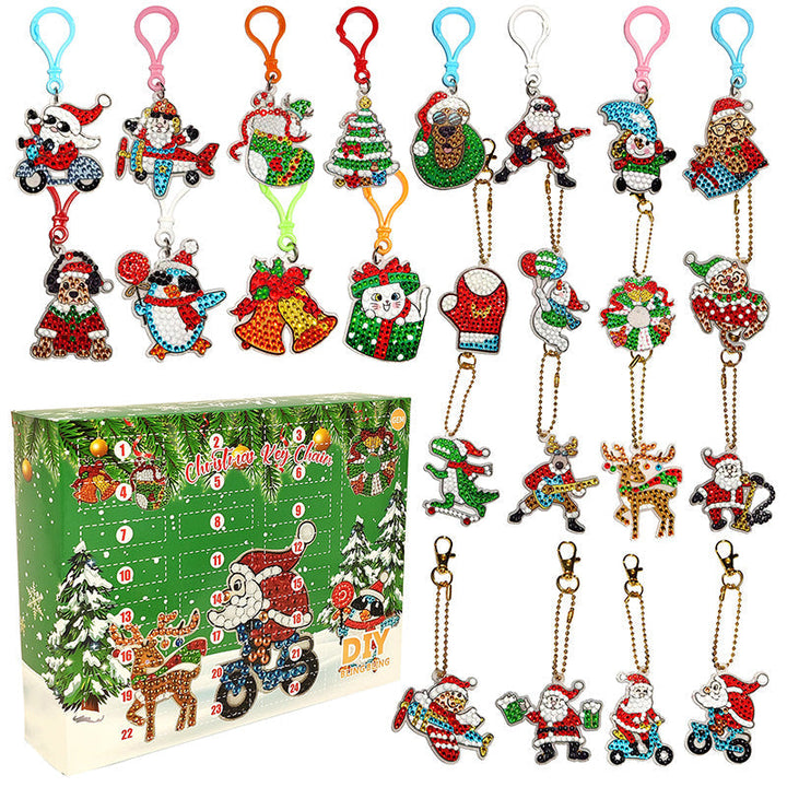 Diamond painting kit with Christmas design, perfect for DIY holiday crafts and home decoration