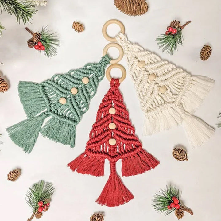Holiday DIY Christmas Tree Craft Kit with colorful decorations, perfect for creating a personalized ornament.