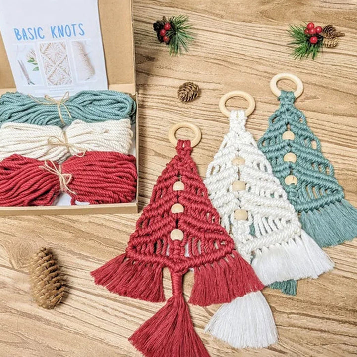 Craft kit featuring a customizable felt Christmas tree, ideal for a fun, festive DIY decoration project.