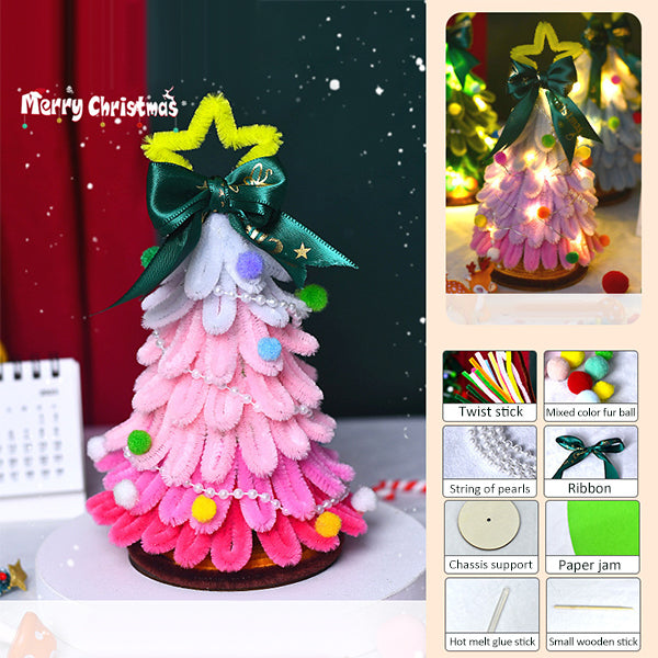 Adorable miniature DIY Christmas tree, a charming and creative holiday decoration for any home