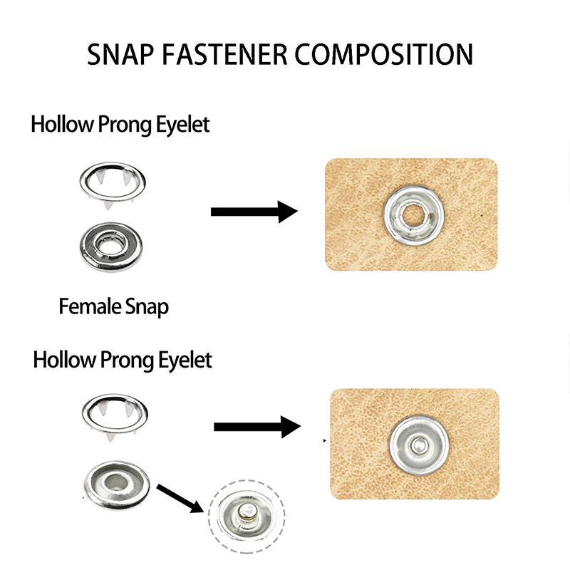 Apparel accessories: metal snaps for fabric crafting, high-quality and easy to use