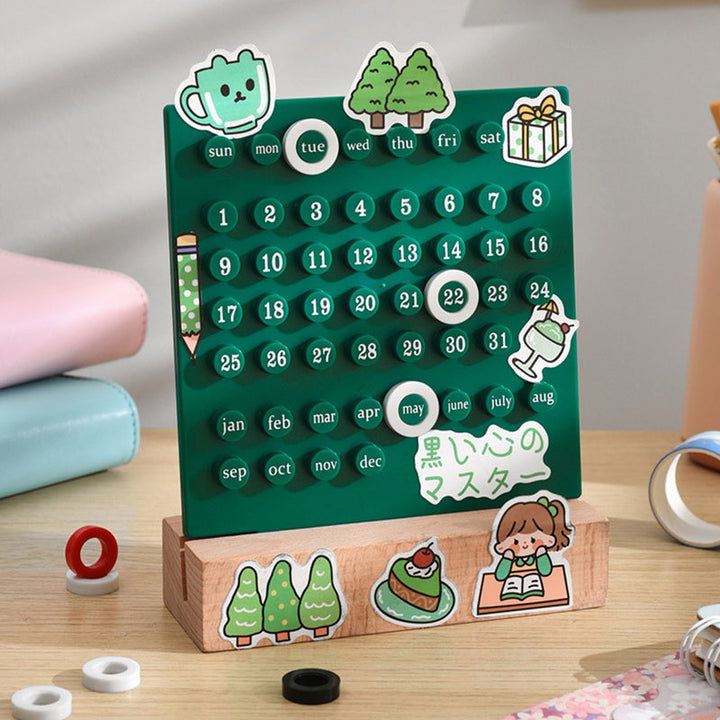 Desk calendar craft kit, allowing you to build your own perpetual time display